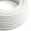 RC01 White Round Cotton Electrical Fabric Cloth Cord Cable