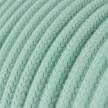 RC34 Milk and Mint Round Cotton Electrical Fabric Cloth Cord Cable
