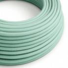 RC34 Milk and Mint Round Cotton Electrical Fabric Cloth Cord Cable