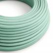RC34 Milk and Mint Round Cotton Electrical Fabric Cloth Cord Cable