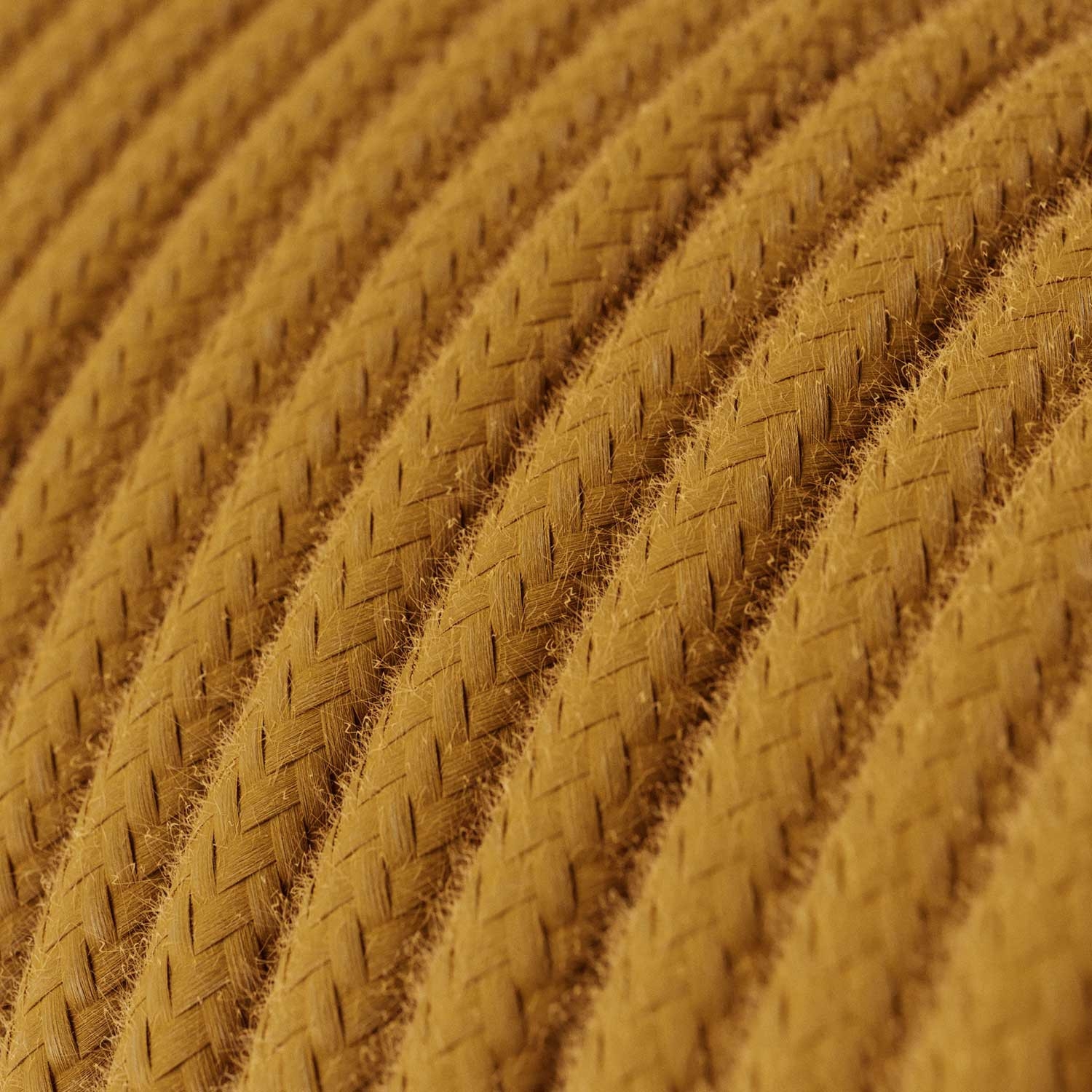 RC31 Golden Honey Round Cotton Electrical Fabric Cloth Cord Cable