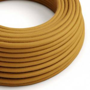 RC31 Golden Honey Round Cotton Electrical Fabric Cloth Cord Cable