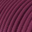 RC32 Burgundy Round Cotton Electrical Fabric Cloth Cord Cable