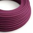 RC32 Burgundy Round Cotton Electrical Fabric Cloth Cord Cable