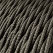 TM26 Dark Grey Twisted Rayon Electrical Fabric Cloth Cord Cable