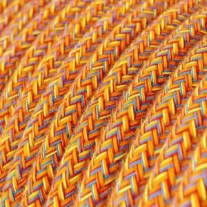 RX07 Indian Summer Round Rayon Electrical Fabric Cloth Cord Cable