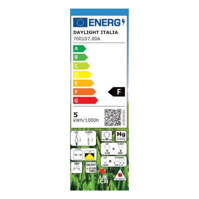 Light bulb filament Led Gust of Wind 4W E14 Clear