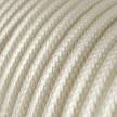 RM00 Ivory Round Rayon Electrical Fabric Cloth Cord Cable