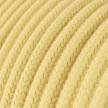 RC10 Pale Yellow Round Cotton Electrical Fabric Cloth Cord Cable