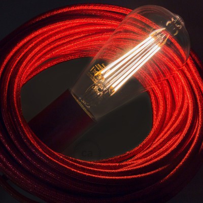 LED Transparent Light Bulb - Edison ST64 Long Filament - 7.5W E27 Decorative Vintage Dimmable 2200K