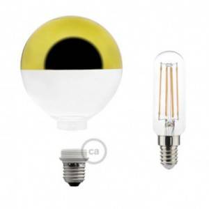 Modular LED Decorative Light bulb with Gold Semisphere 5W E27 Dimmable 2700K