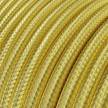 RR13 100% Brass coloured Copper covered Electrical Fabric Cloth Cord Cable