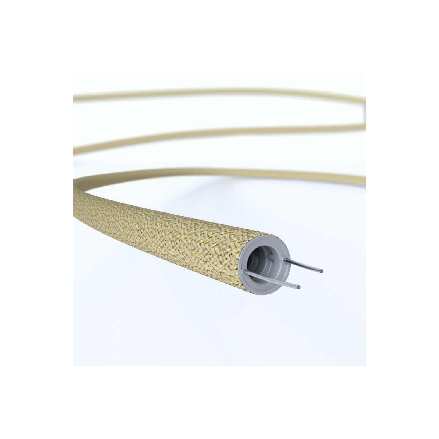 Creative-Tube flexible conduit, Jute RN06 fabric covering, diameter 16 mm
