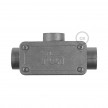 Three-outlet, T-shaped Junction box for Creative-Tube, aluminium case