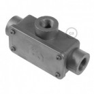 Three-outlet, T-shaped Junction box for Creative-Tube, aluminium case