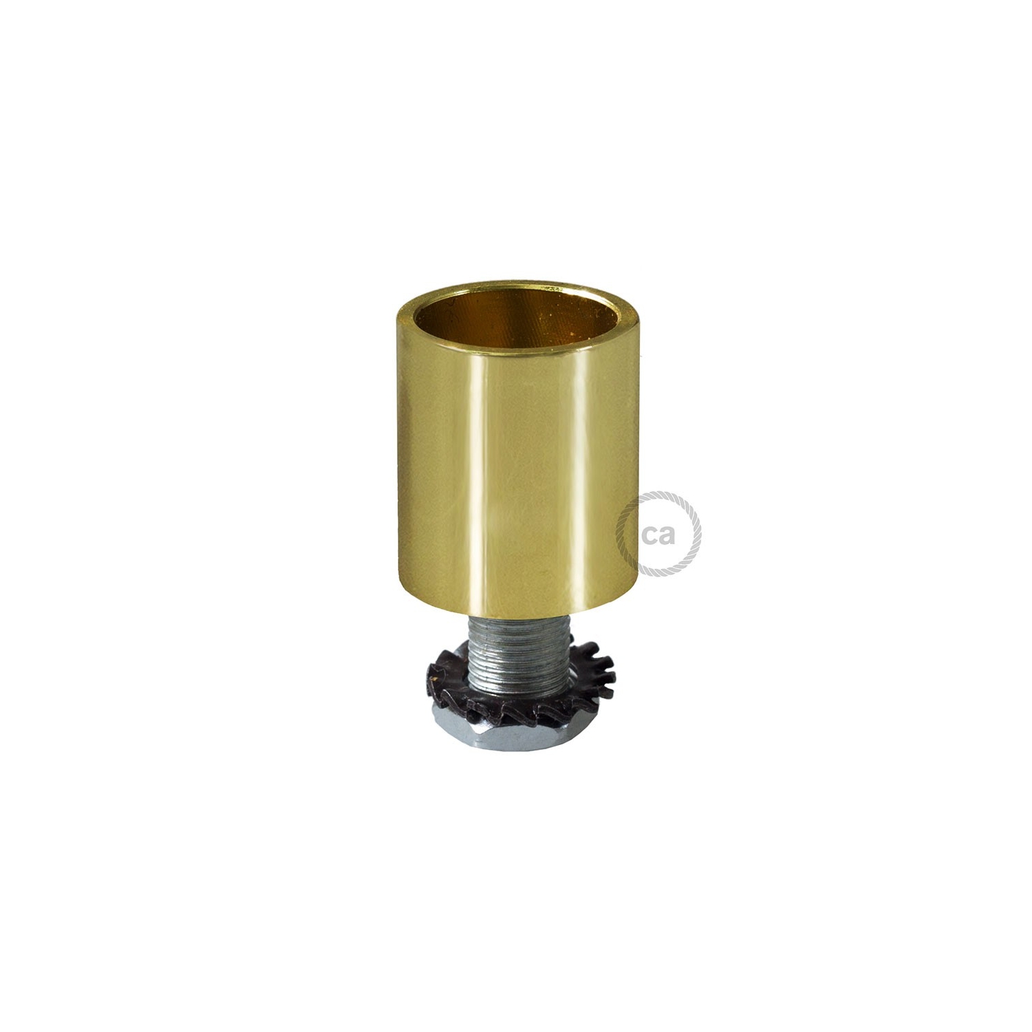 Brass metal cable terminal for 16 mm Creative-Tube, accessories included