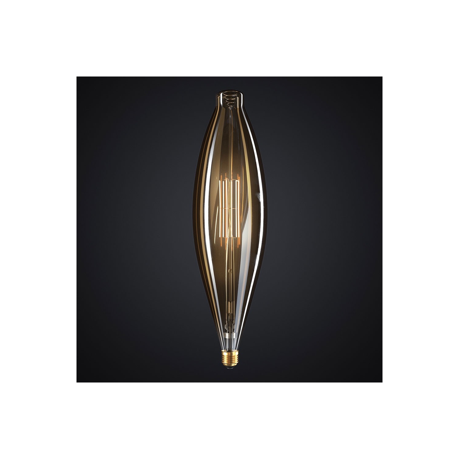 XXL LED Golden Light Bulb - Bulged Tubular BT120 - 11W E27 Dimmable 2000K