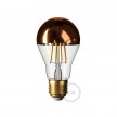 Copper half sphere Drop A60 LED light bulb 7W E27 2700K Dimmable