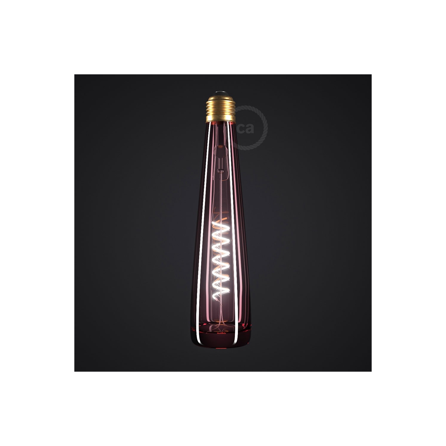 Pink Bottle LED Designer Light Bulb 8W E27 Dimmable 2200K