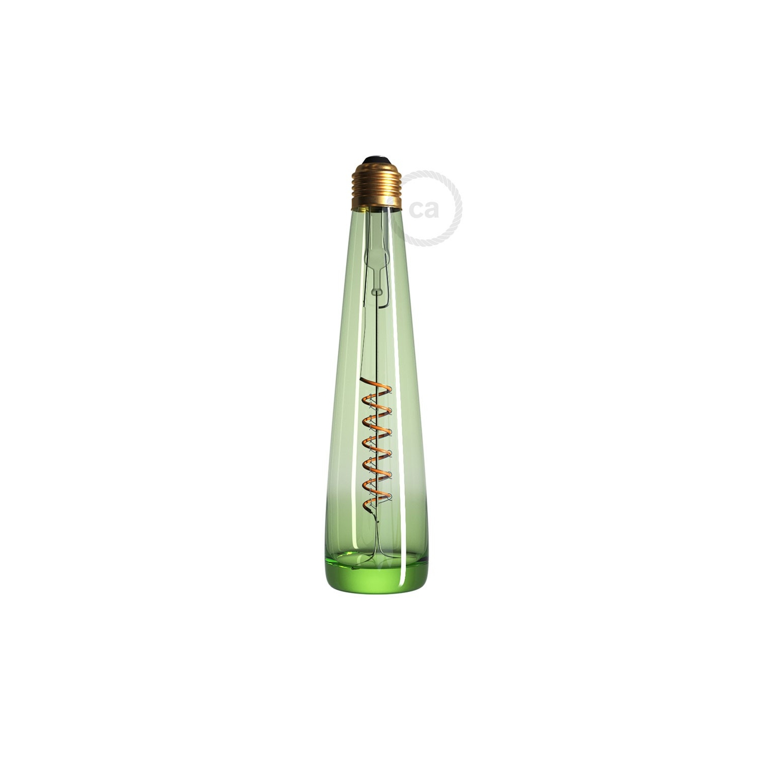 Green Bottle LED Designer Light Bulb 8W E27 Dimmable 2200K