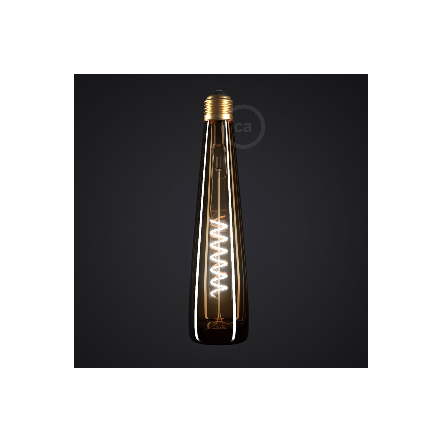 Yellow Bottle LED Designer Light Bulb 8W E27 Dimmable 2200K