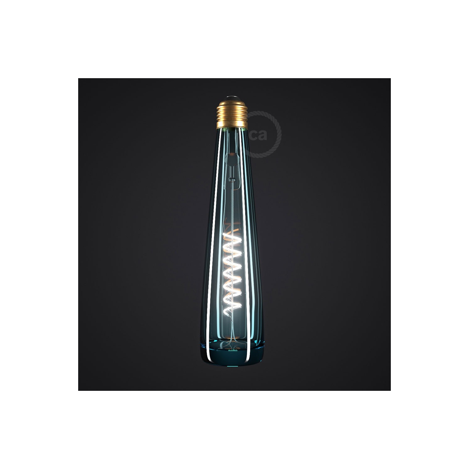 Blue Bottle LED Designer Light Bulb 8W E27 Dimmable 2200K