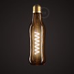 Brown Beer Bottle LED Designer Light Bulb 8W E27 Dimmable 2200K