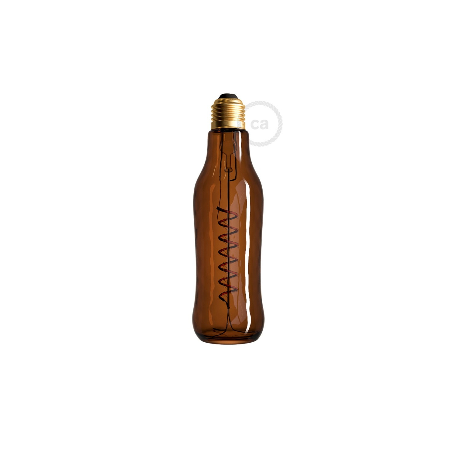 Brown Beer Bottle LED Designer Light Bulb 8W E27 Dimmable 2200K