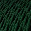 TM21 Dark Green Twisted Rayon Electrical Fabric Cloth Cord Cable