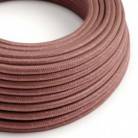 RX11 Marsala Round Cotton Electrical Fabric Cloth Cord Cable