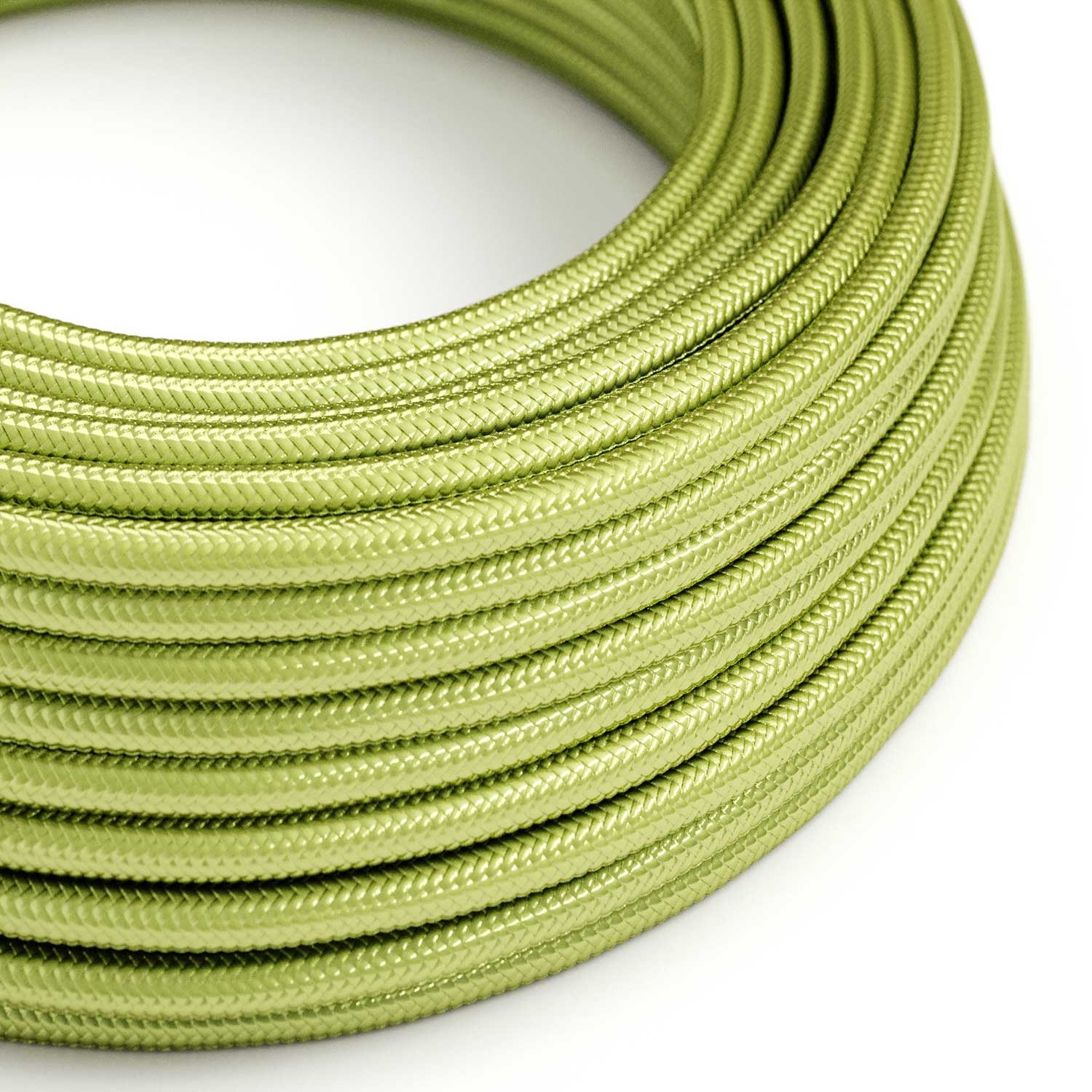 RM32 Kiwi Round Rayon Electrical Fabric Cloth Cord Cable