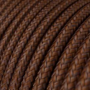 RM36 Rust Round Rayon Electrical Fabric Cloth Cord Cable
