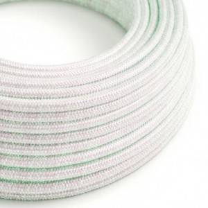 RL00 Unicorn Glitter Round Rayon Electrical Fabric Cloth Cord Cable
