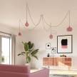 LED Light Bulb Egg Berry red, Pastel collection, vine filament 4W E27 Dimmable 2200K