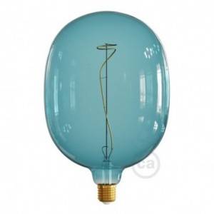 LED Light Bulb Egg Ocean blue, Pastel collection, vine filament 4W E27 Dimmable 2200K