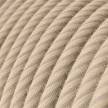 ERD20 Straw Vertigo Round Cotton & Linen Electrical Fabric Cloth Cord Cable