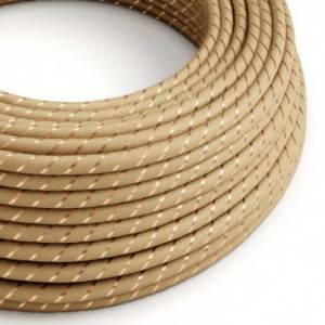 ERR04 Copper Thread Vertigo Jute Round Electrical Fabric Cloth Cord Cable