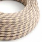 ERR05 Copper Thread Vertigo Cotton and Linen Round Electrical Fabric Cloth Cord Cable