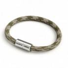 Bracelet with Matt silver magnetic clasp and RP30 cable