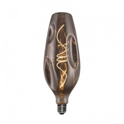 Led Smoky Bumped Light Bulb Bottle Spiral Filament 5W E27 Dimmable 2000K