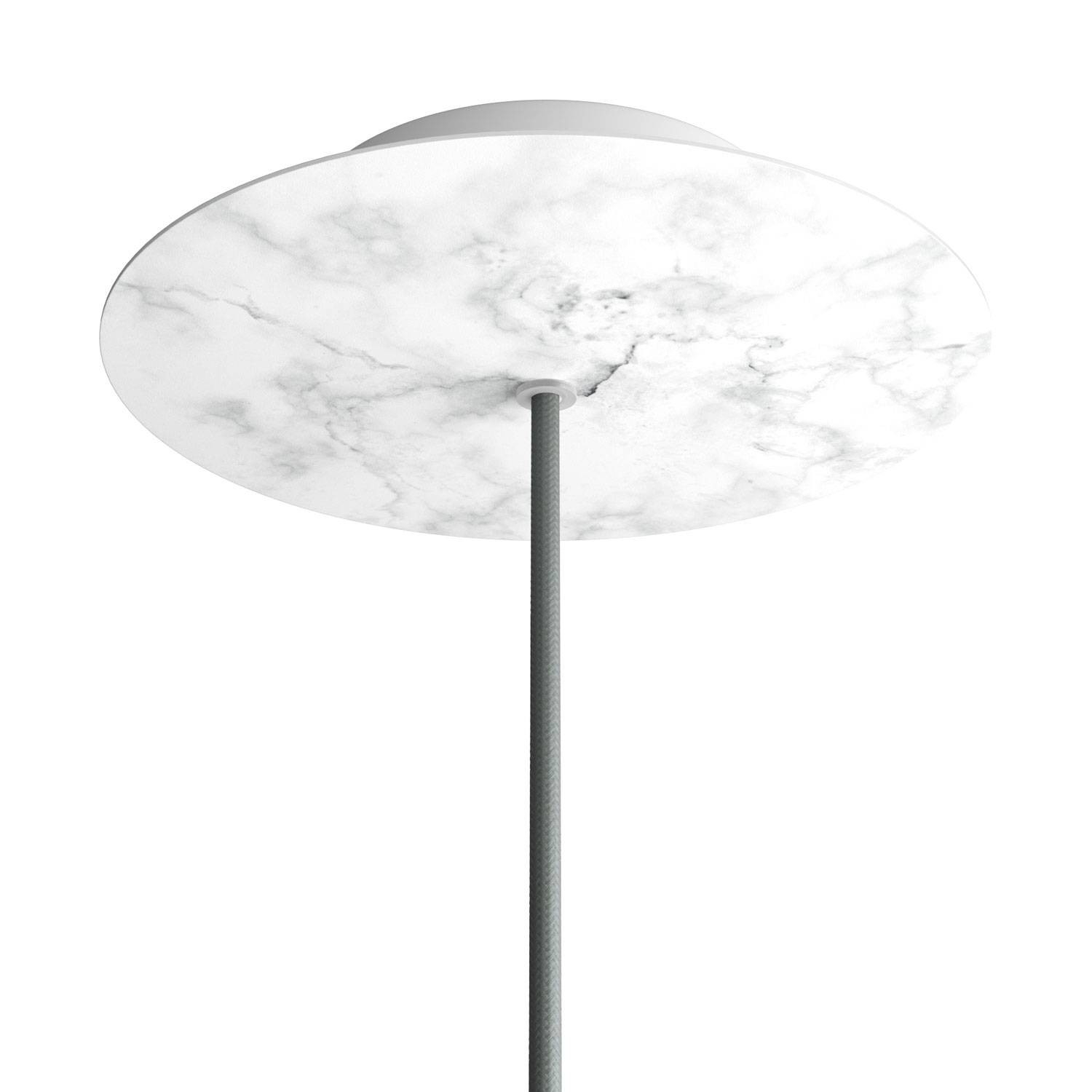 1 Hole - LARGE Round Ceiling Rose Canopy - 200mm