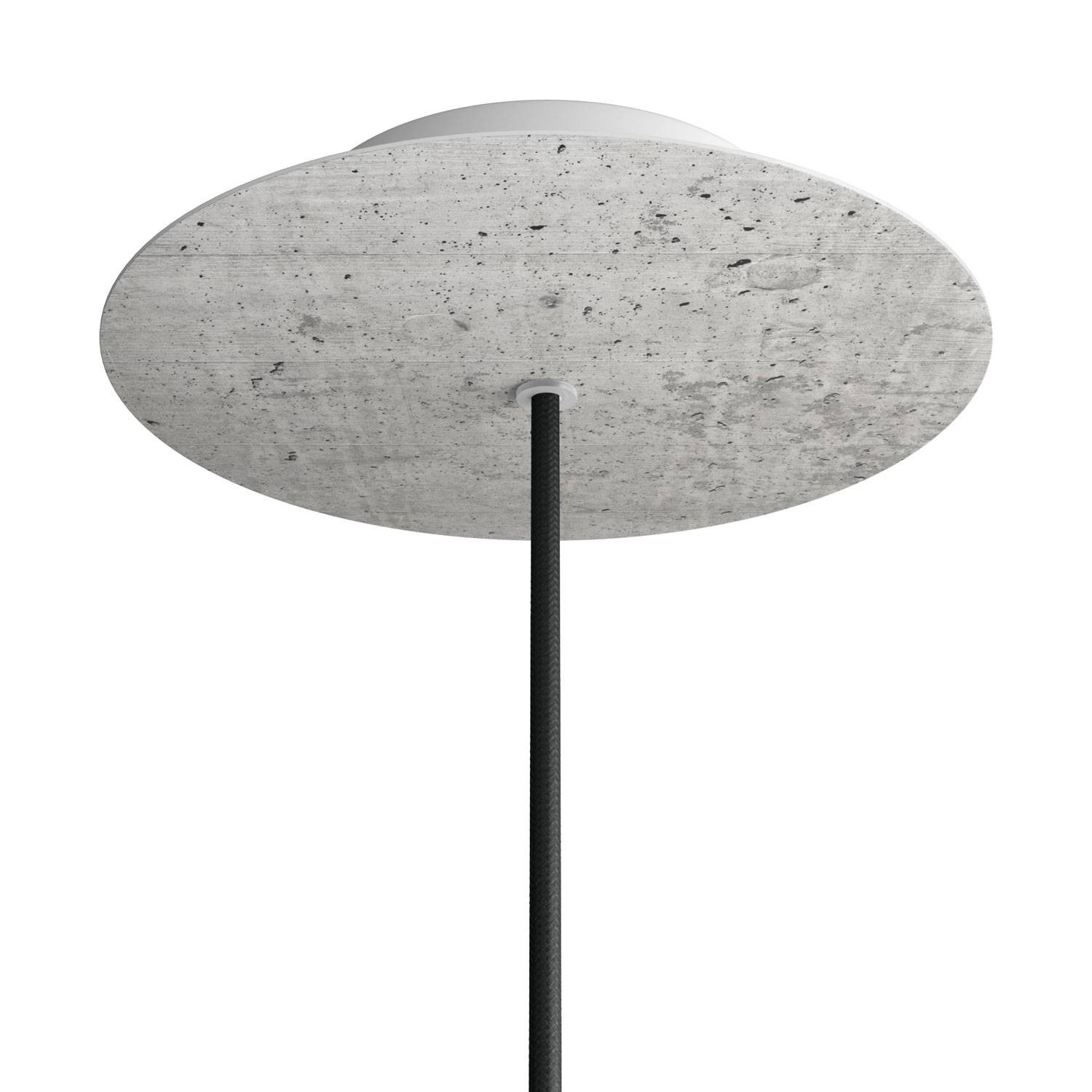 1 Hole - LARGE Round Ceiling Rose Canopy - 200mm