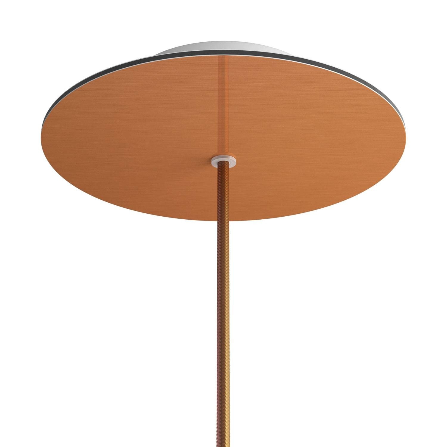 1 Hole - LARGE Round Ceiling Rose Canopy - 200mm