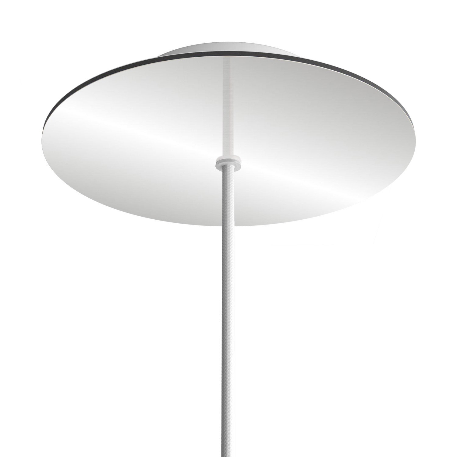 1 Hole - LARGE Round Ceiling Rose Canopy - 200mm