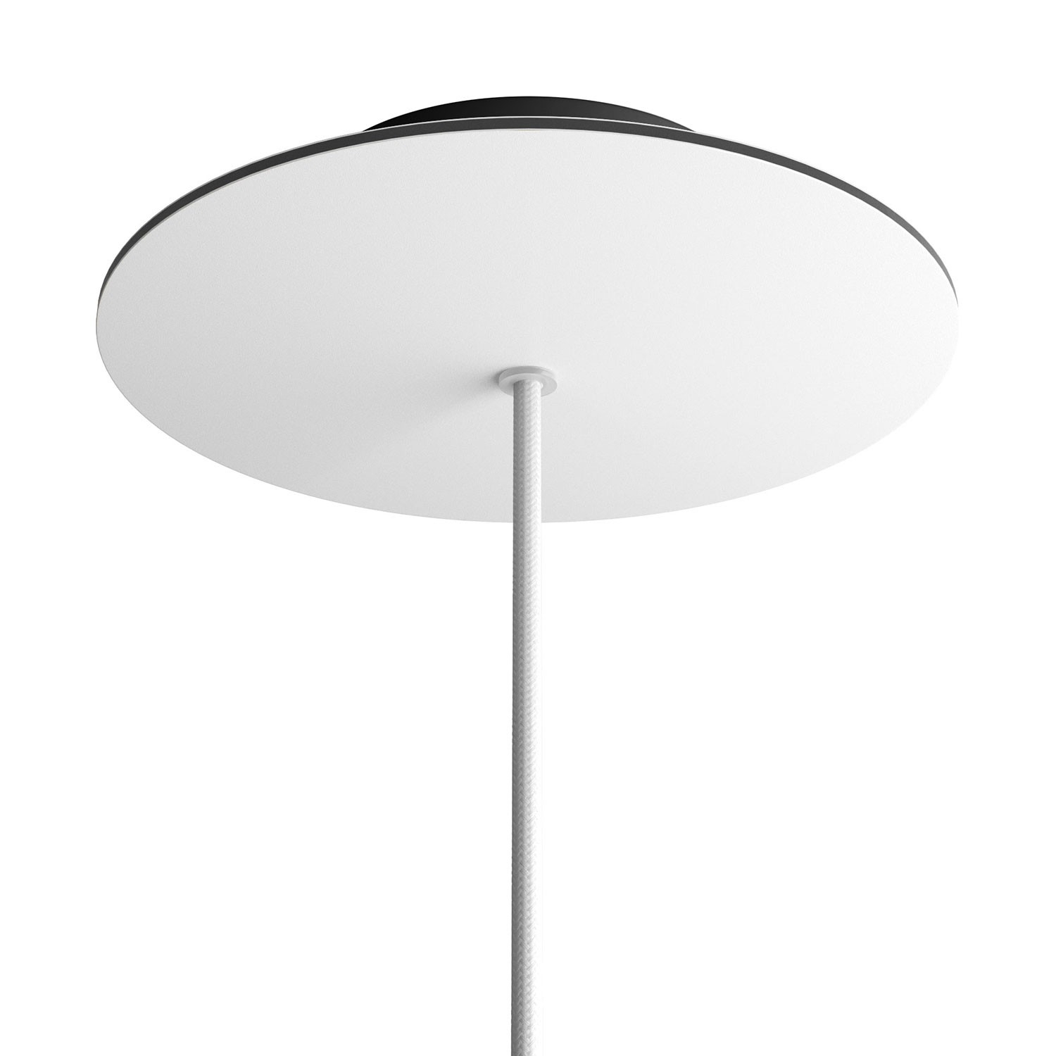1 Hole - LARGE Round Ceiling Rose Canopy - 200mm