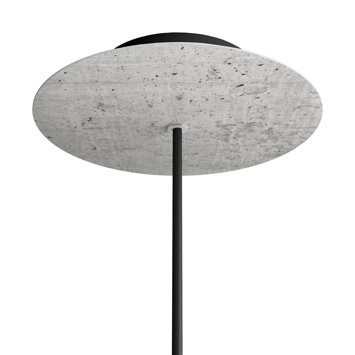 1 Hole - LARGE Round Ceiling Rose Canopy - 200mm