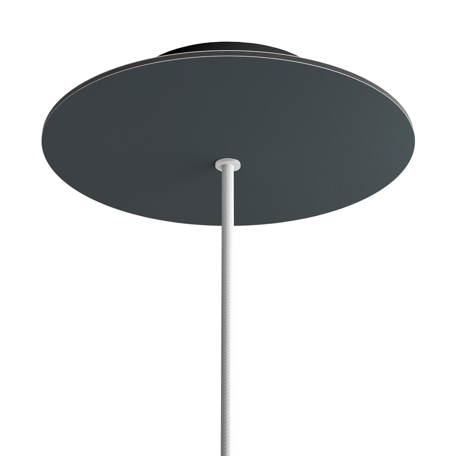 1 Hole - LARGE Round Ceiling Rose Canopy - 200mm