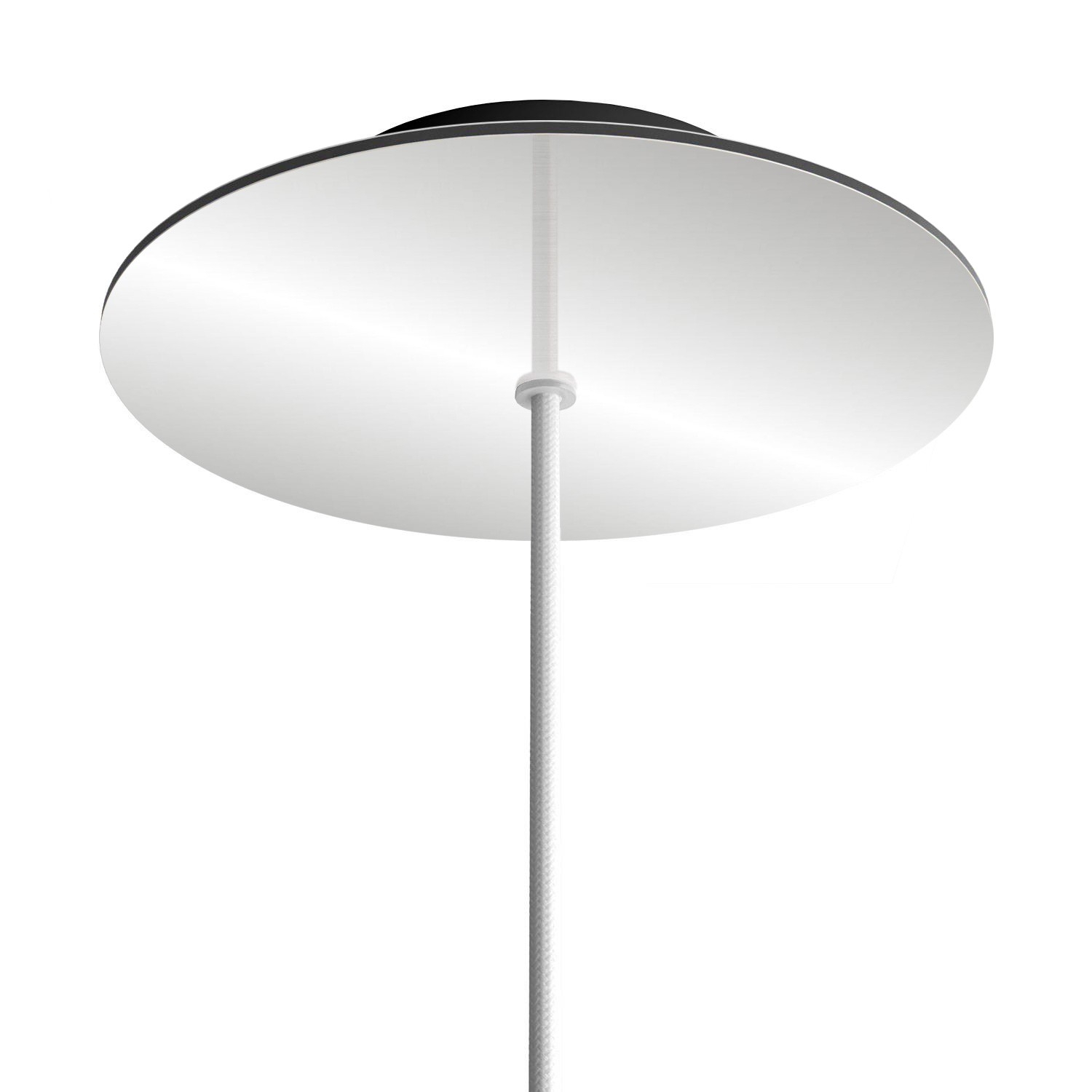 1 Hole - LARGE Round Ceiling Rose Canopy - 200mm