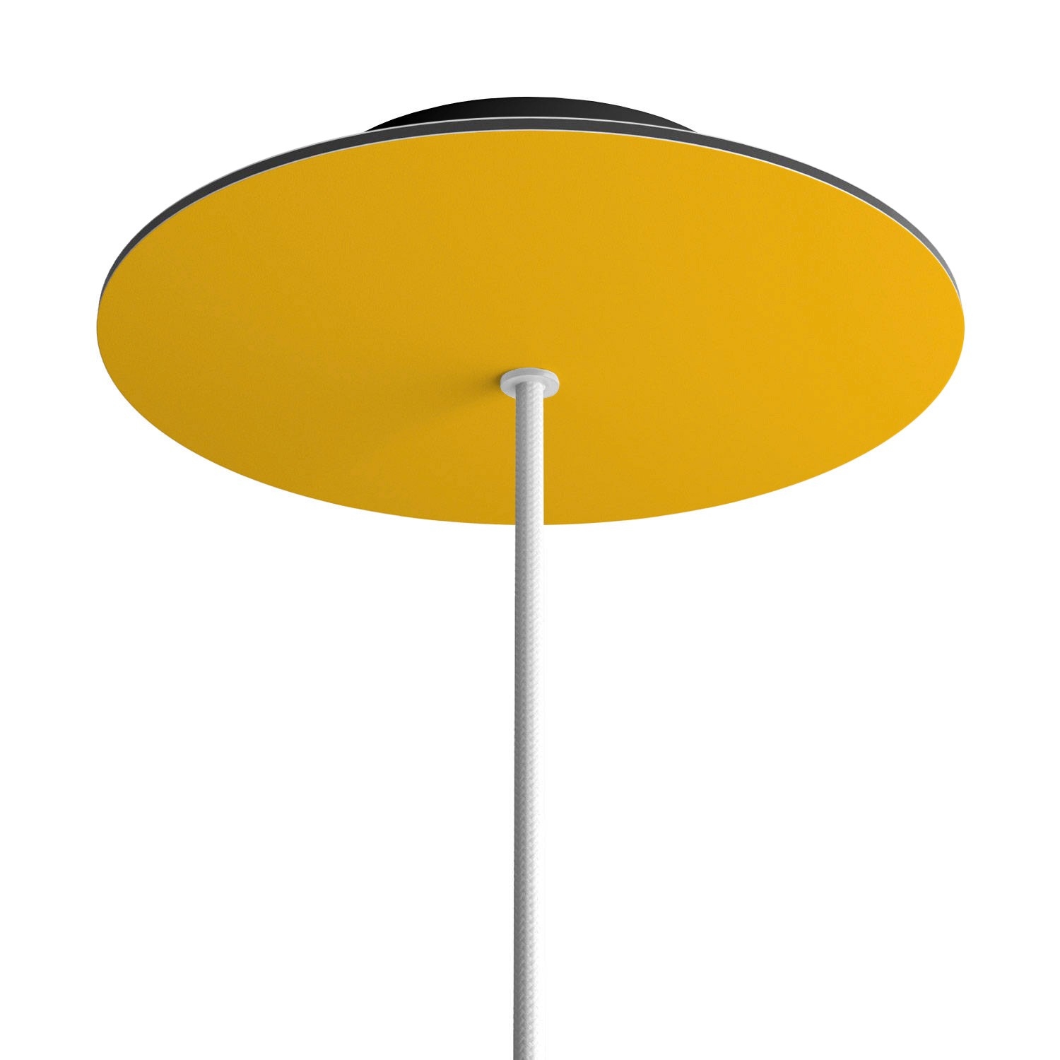 1 Hole - LARGE Round Ceiling Rose Canopy - 200mm