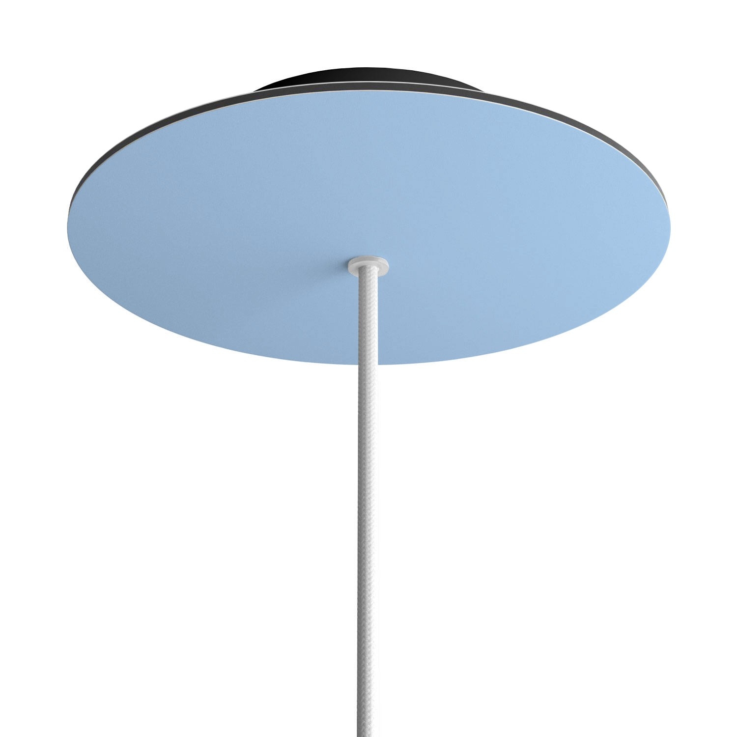 1 Hole - LARGE Round Ceiling Rose Canopy - 200mm